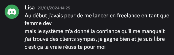 Témoignage Discord - Lisa