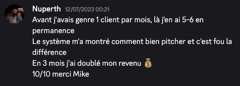 Témoignage Discord - Nuperth